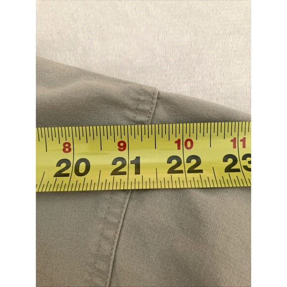 Columbia Quilted Hunting Shirt Mens LARGE Beige Brown Pheasant Button Down - Picture 8 of 13